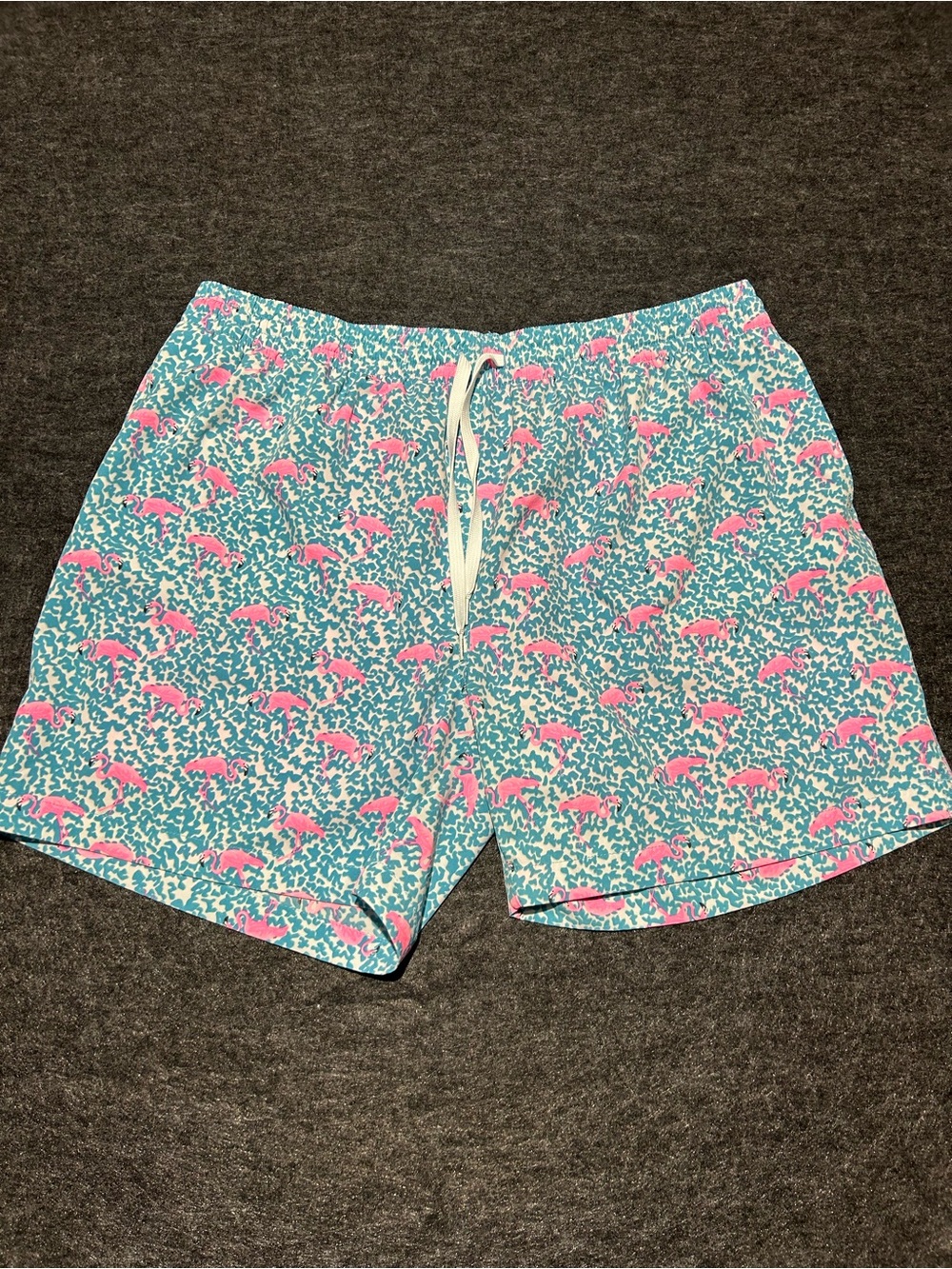 Chubbies Men's Turquoise Flamingo Print Swim Shorts